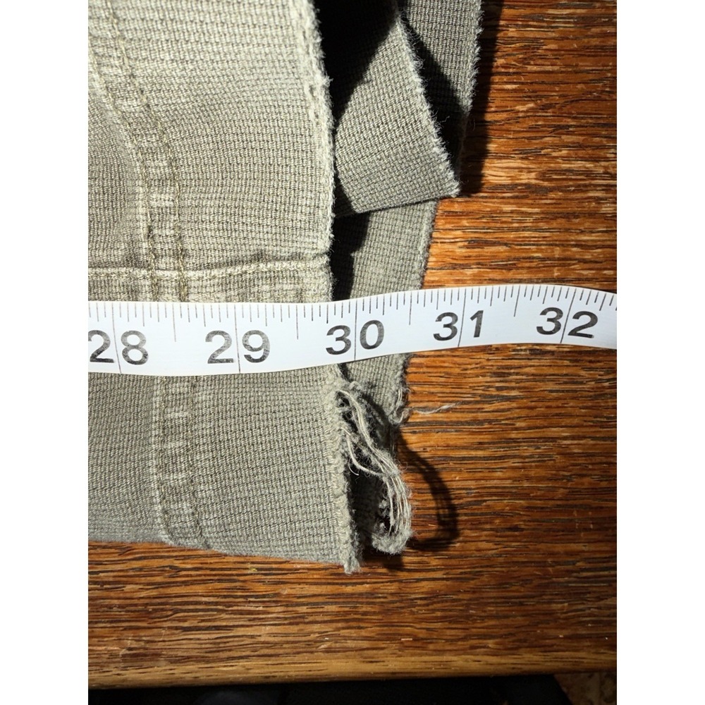 Abercrombie Fitch Cargo Pants Mens 34 Green Vintage Y2K Baggy Wide Leg Military - Picture 7 of 8